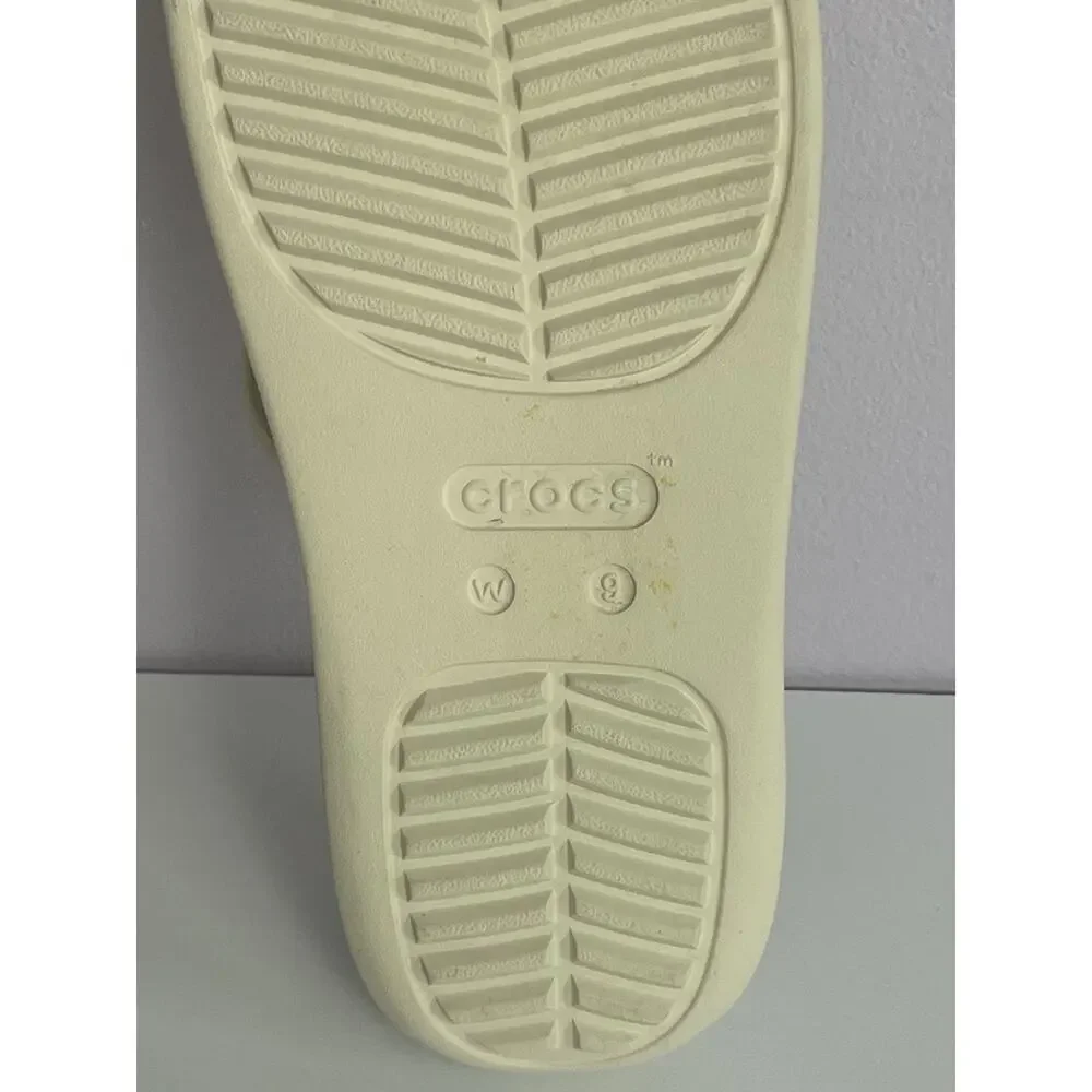 Crocs Getaway Strappy Slide Sandals Womens Size 9 Stucco Comfort Casual